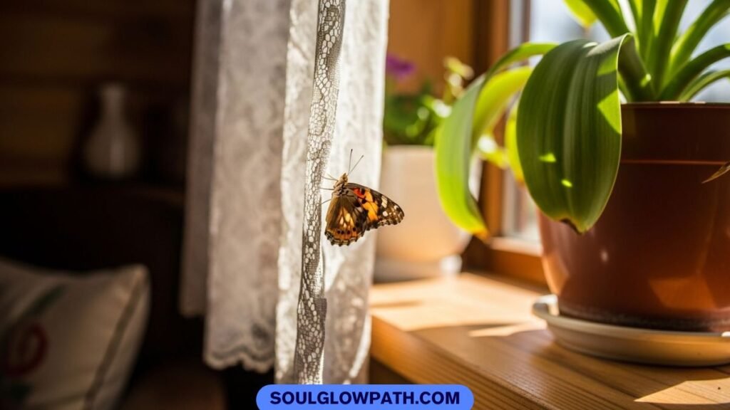 brown butterfly meaning in house spiritual sign of stability and change