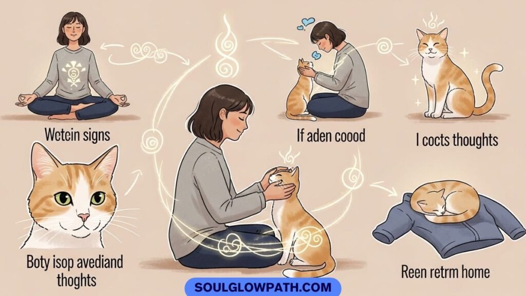 Cat and human energy connection sleeping close showing trust and bonding