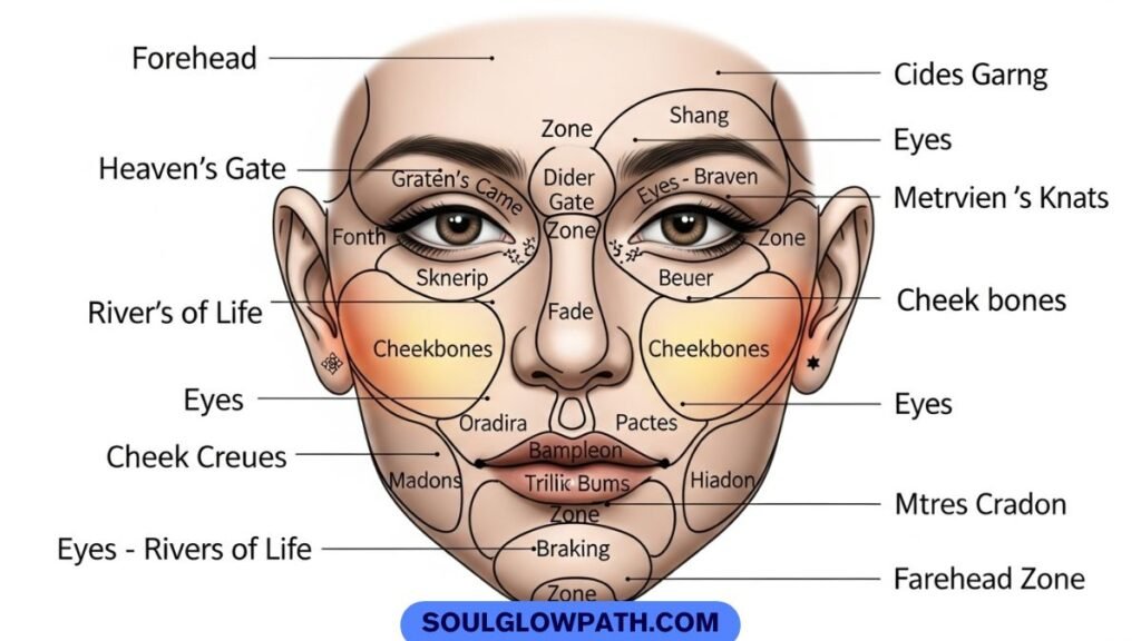 Cheek mole Chinese face reading meaning and facial zones