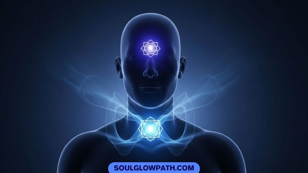 ear pain throat chakra meaning and third eye connection energy flow