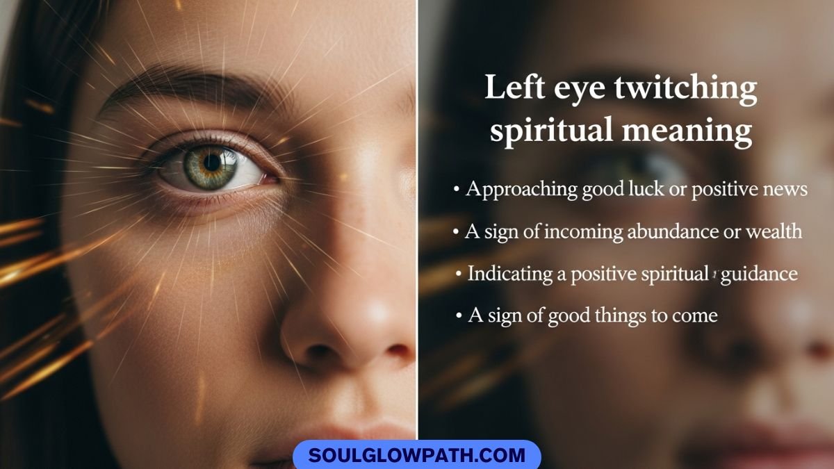 Left eye twitching spiritual meaning and energy shift symbolism