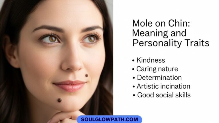 mole on chin female meaning and personality traits