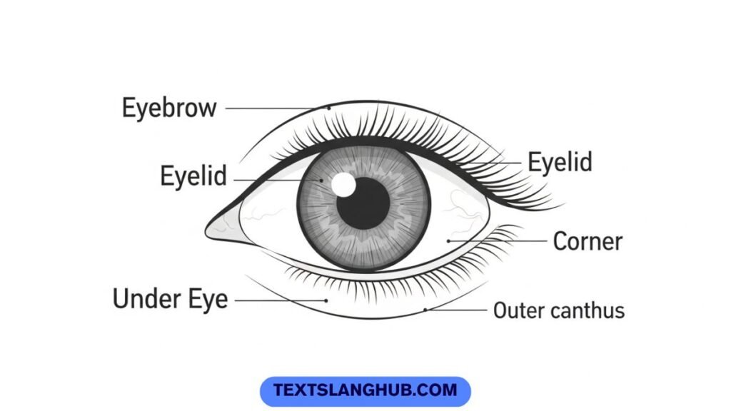 mole on eye positions and their meanings diagram