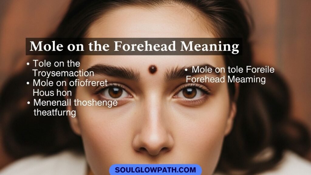 mole on forehead meaning showing facial mole astrology meaning and intelligence traits