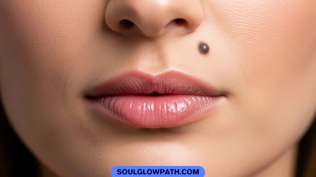 mole on lips meaning showing love attraction and facial marks spiritual symbolism