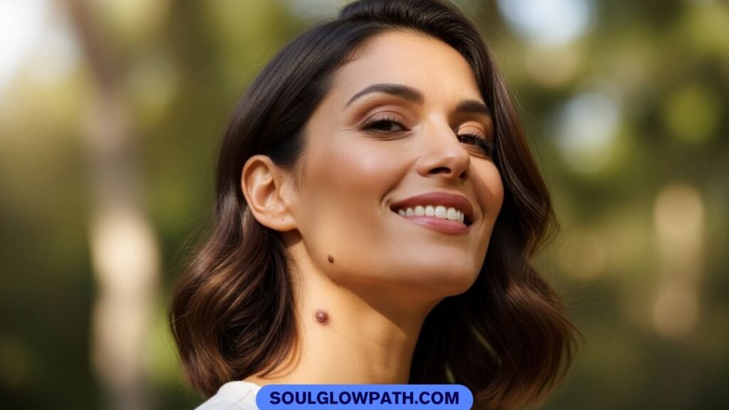 mole on neck female meaning personality and spiritual significance