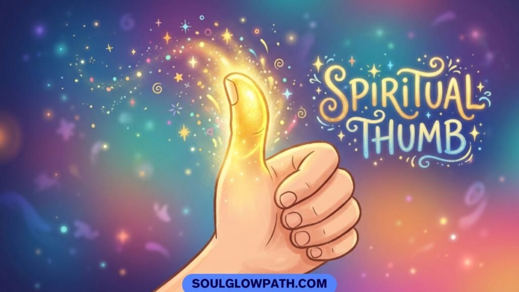 thumb twitching spiritual meaning illustration